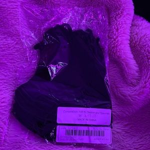 Black face masks never used